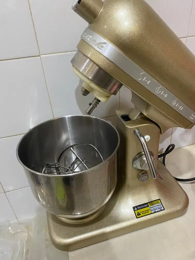 Willmark planetary stand mixer in a gold