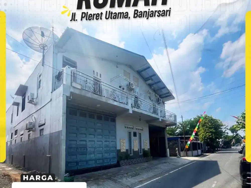 Rumah Mewah 4kamar + Gudang Siap pakai  Akses jalan Lebar Banyuanyar Banjarsari Solo