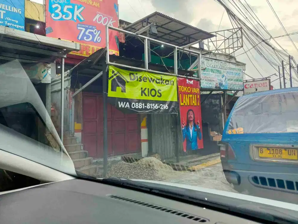 Kios Ruko Strategis Jalur Angkot Akses UI Depan Gunadarma Kampus E Kelapa Dua Depok