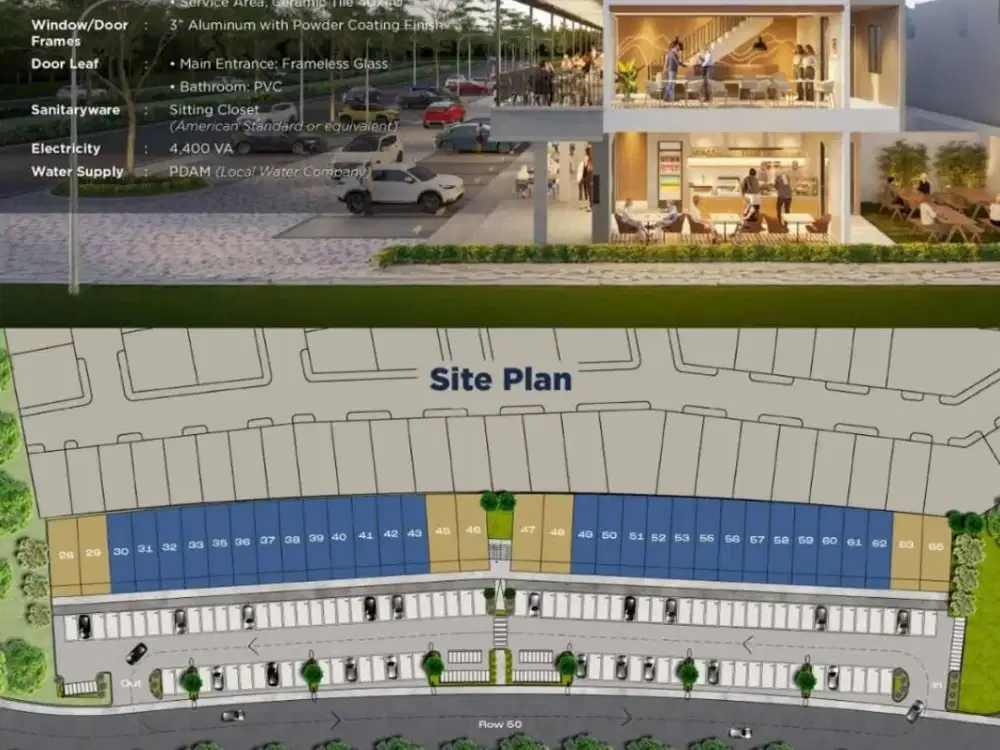 DIJUAL RUKO BARU 3 LANTAI – COVA SQUARE HARAPAN INDAH Bekasi