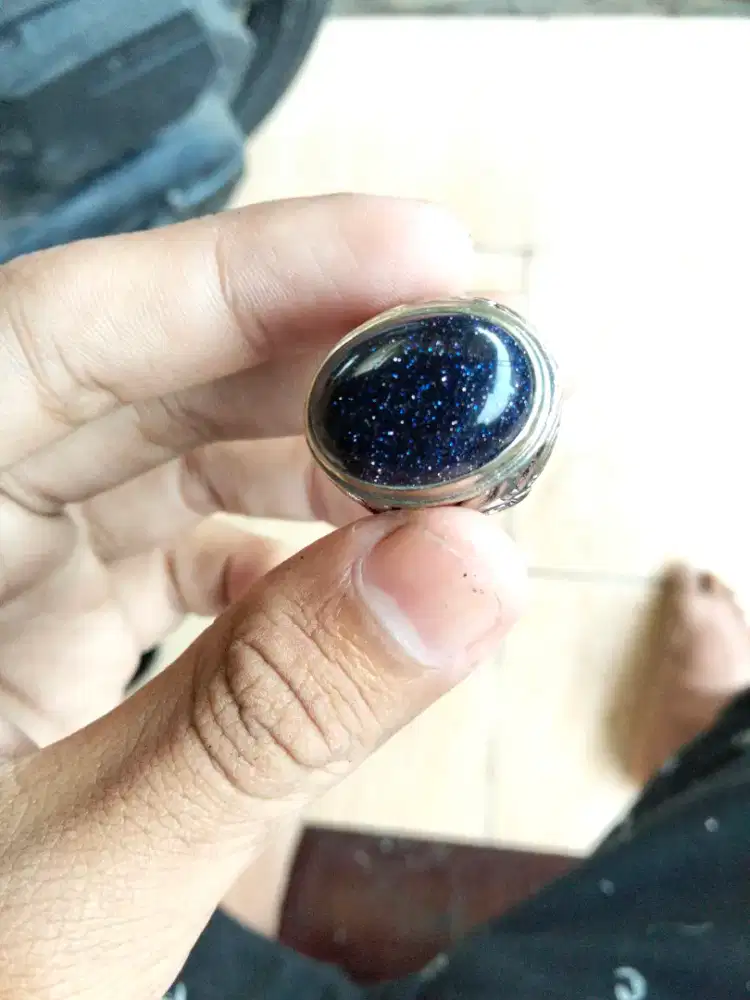 batu akik pria batu pasir intan biru