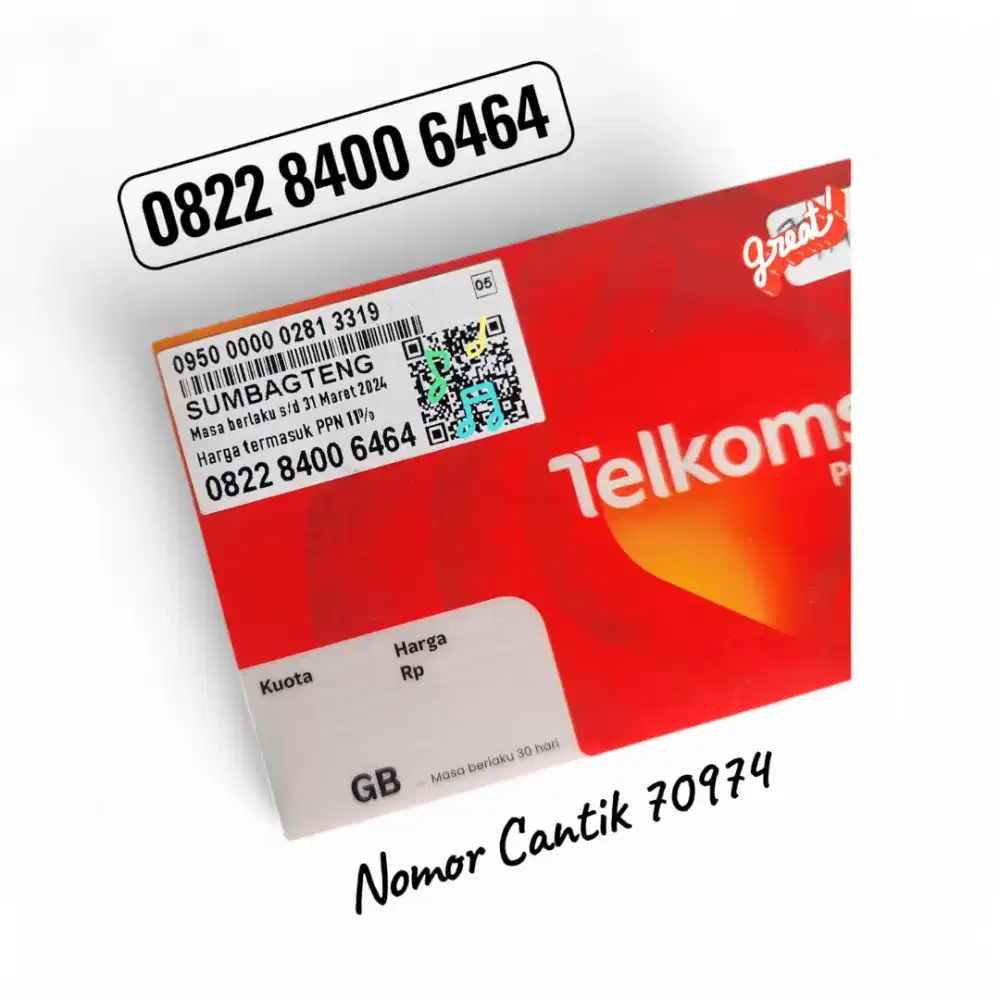 Nomor Cantik Simpati 6464 Kartu Perdana Hokki Telkomsel