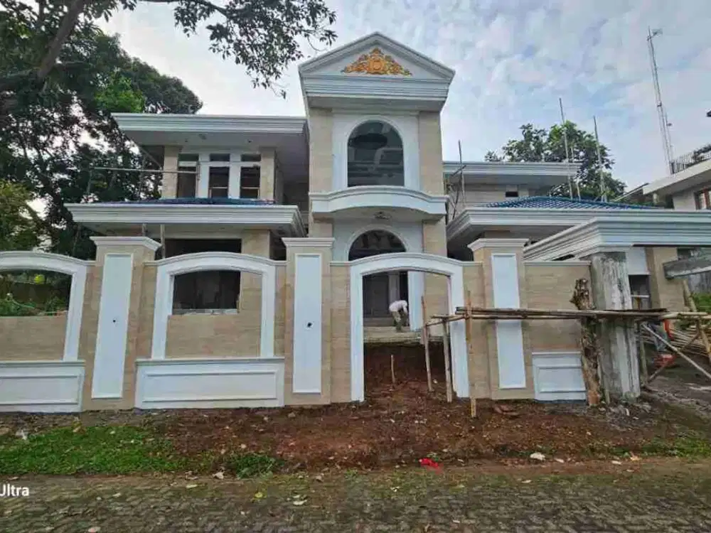 Rumah Mewah Nuansa Villa di Danau Bogor Raya Dekat Toll, Botani, Kebun Raya, Fasilitas Lengkap