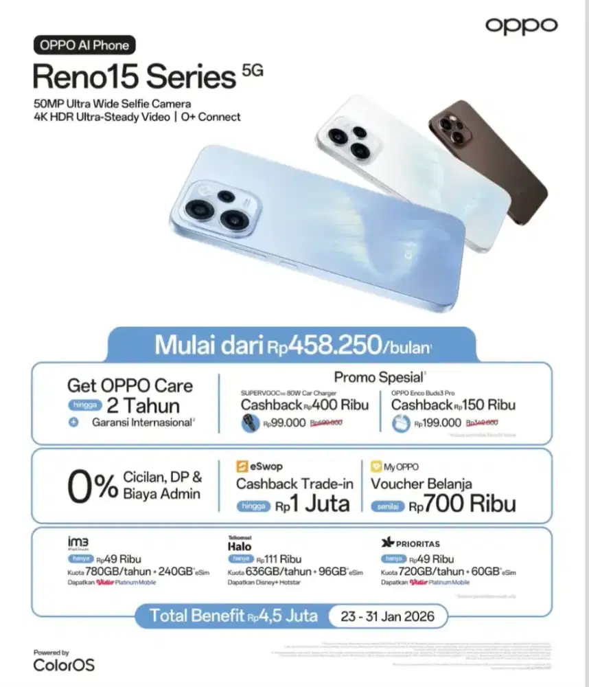 OPPO RENO 15 KELUARAN TERBARUU!!!