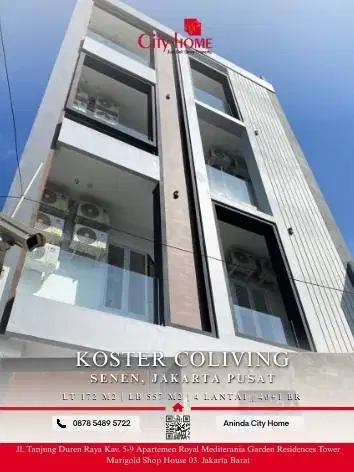 Baru Rilis! Kos 40 Kamar di Jakarta Pusat, Prime Location!