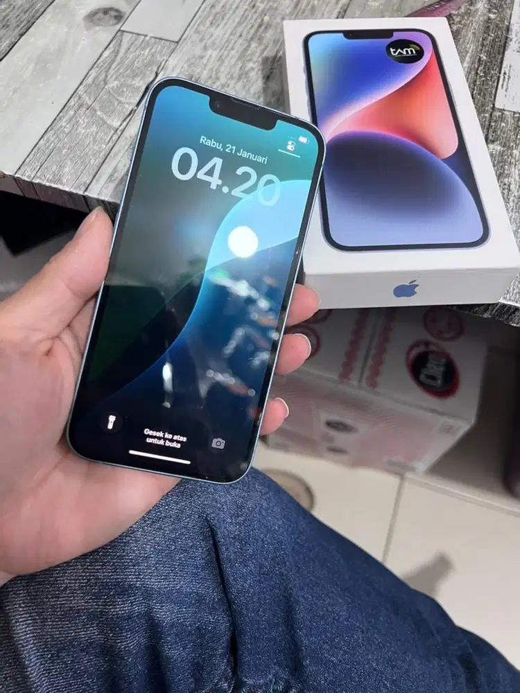 Iphone 14 128 ibox istimewah fullset mulus original harga net aja