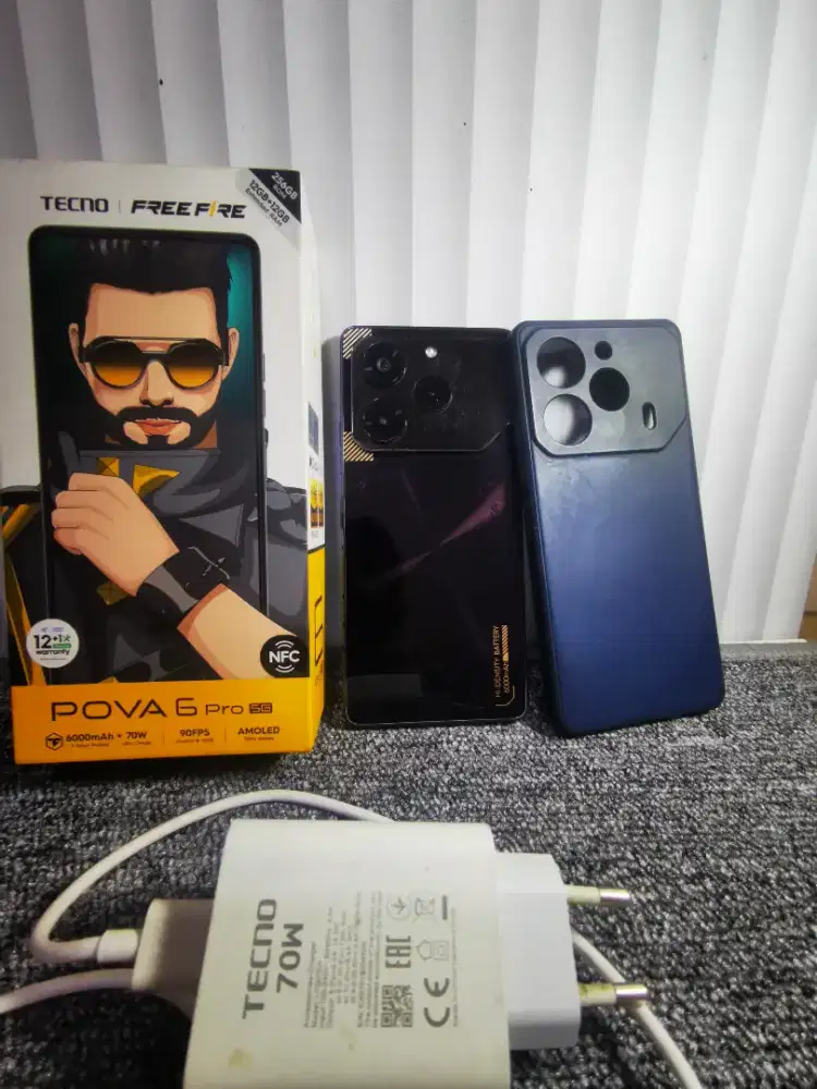 Hp Tecno Pova 6 pro 12 + 12 / 256 gb fullset original
