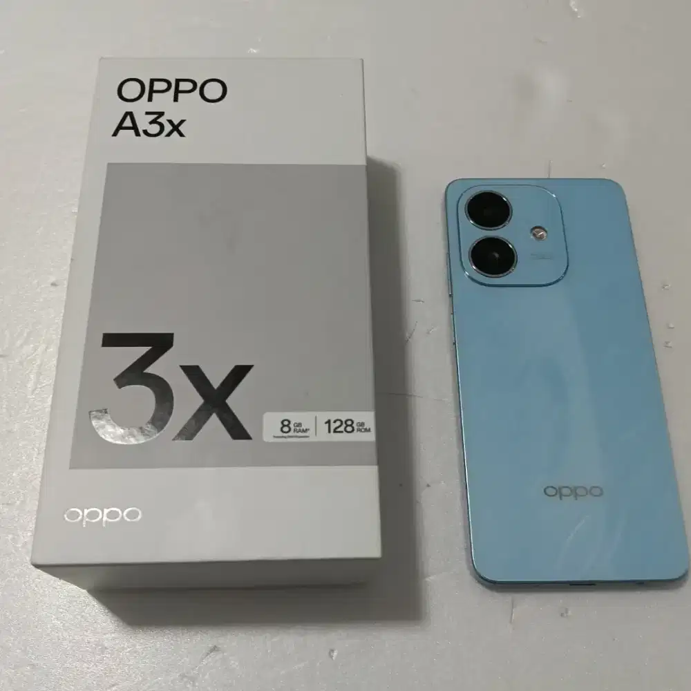 Oppo A3x ram 8gb (4+4) memori 128gb resmi