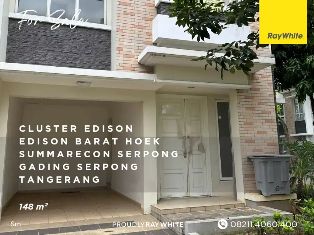 Edison Cluster - Sumarecon Gading Serpong - Hoek - 148 m²