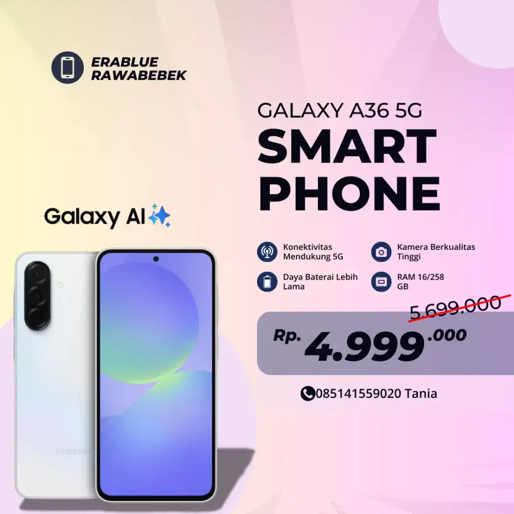 SAMSUNG GALAXY A36 5G NEW GARANSI ORI