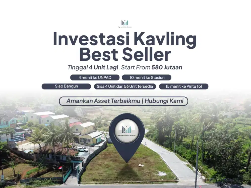Jual Tanah Pinggir Jalan Jatinangor | Akses Lebar 2 Mobil | Investasi Menjanjikan