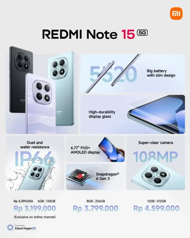 Pre order redmi note 15 all series