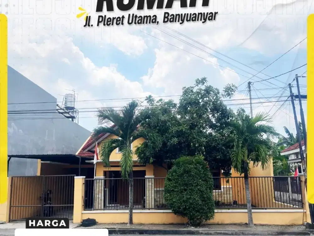 Rumah Strategis 3kamar cocok untuk kantor Akses Lebar dekat Tol banyuanyar Banjarsari Solo