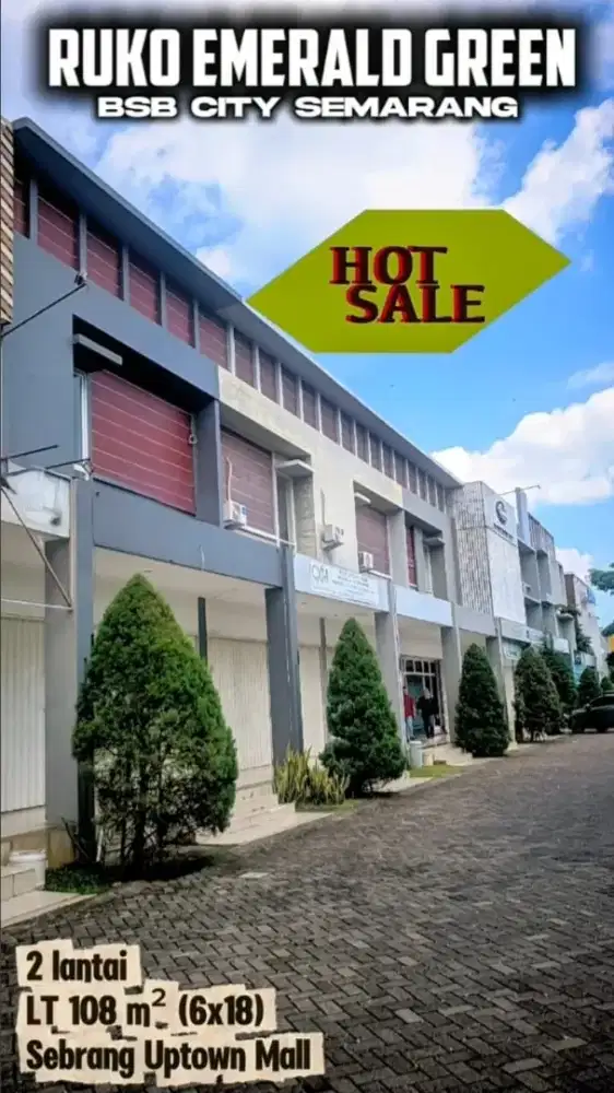RUKO EMERALD GREEN BSB SEMARANG 2 LANTAI DEPAN UP TOWN MALL