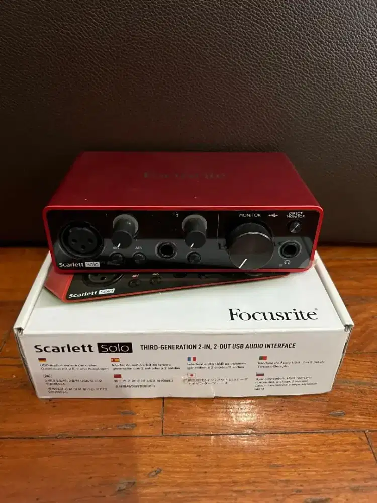 Focusrite Scarlett Solo Gen 3 audio interface USB elektronik