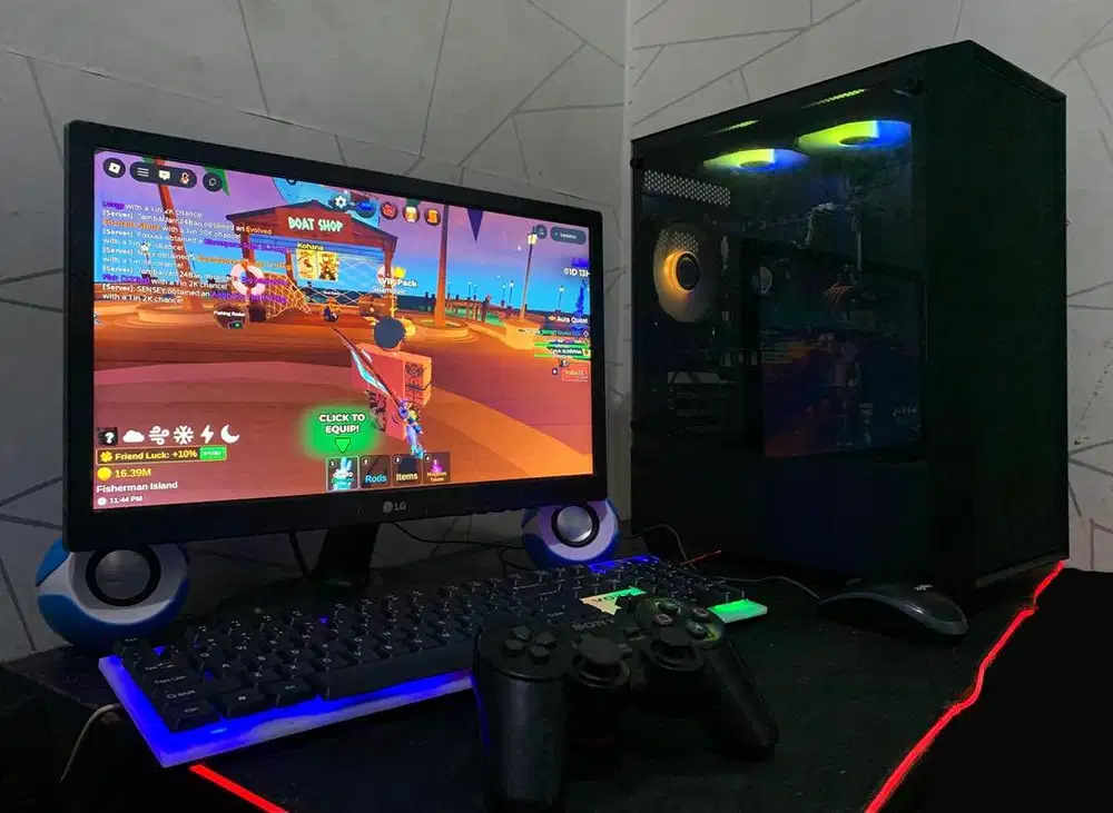 komputer pc gaming dan editing fullset