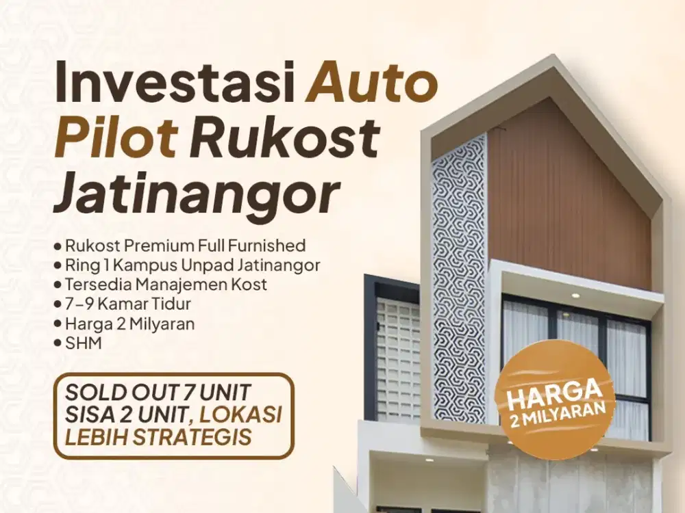 Jual Kosan Strategis Jatinangor – Pinggir Jalan, Akses Lebar, 4 Menit ke UNPAD