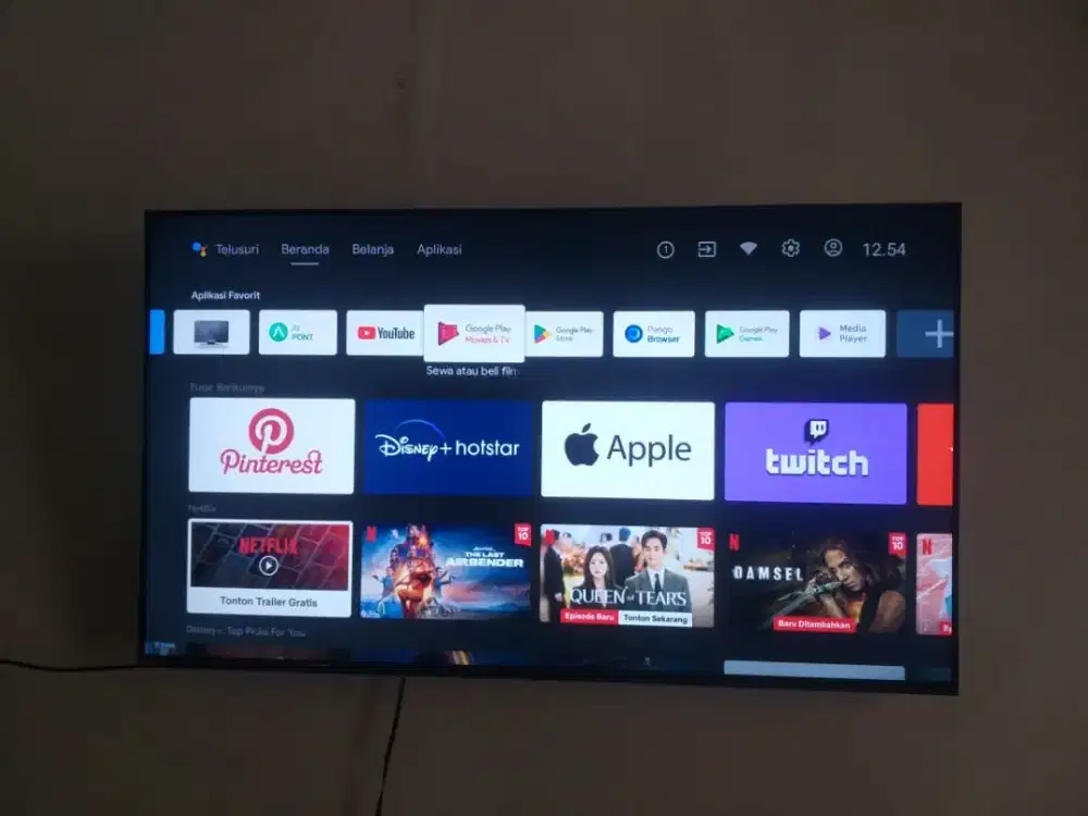 smart tv android 50 inch panasonic UHD 4k bezelles