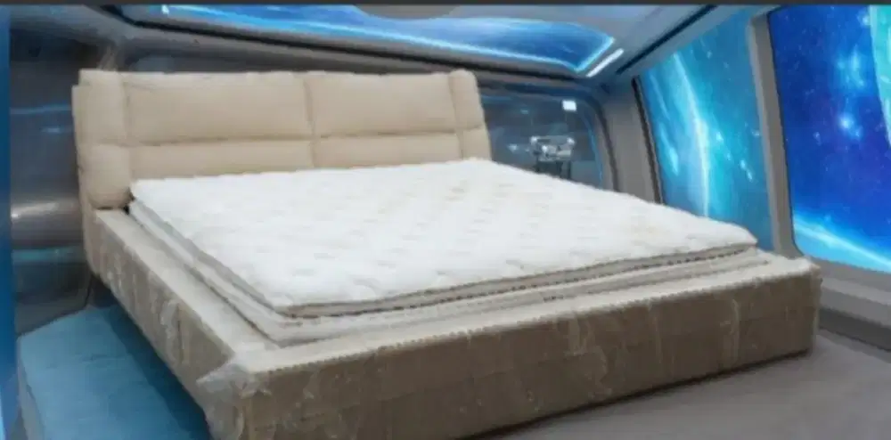 Springbed Lady Americana Infinity bedframe kulit Cellini uk 200