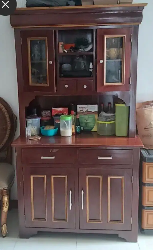 Lemari Makan Jati klasik
