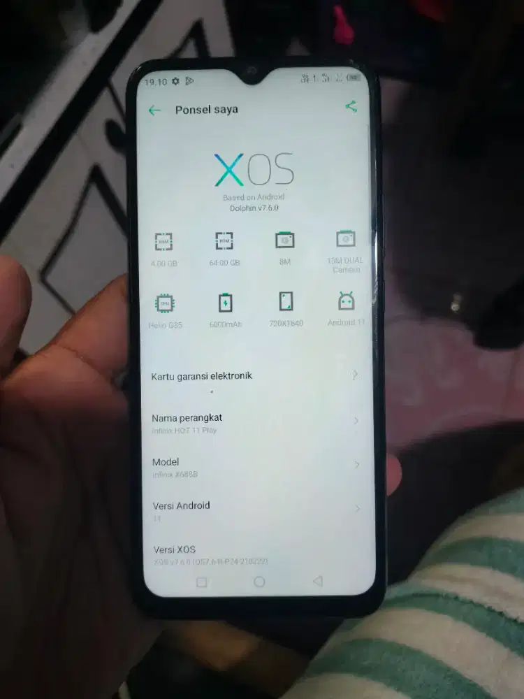 Infinix hot 11 play ram 4/64