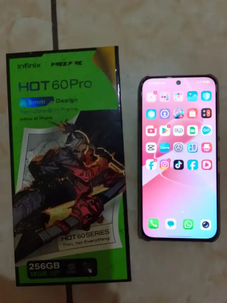 Infinix Hot 60 pro RAM 8+8gb/256gb