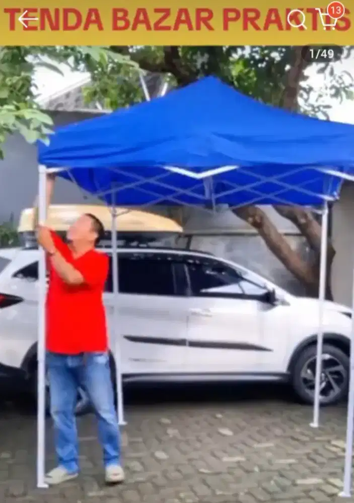 JUAL CPT TENDA LIPAT 2X3 BARU 3 BLN PAKAI