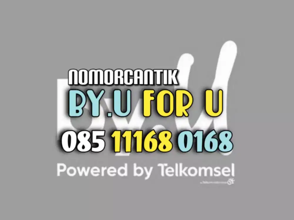 (bisa COD) Nomor Cantik Kartu TELKOMSEL By.U HOKI ilufa 168 #3