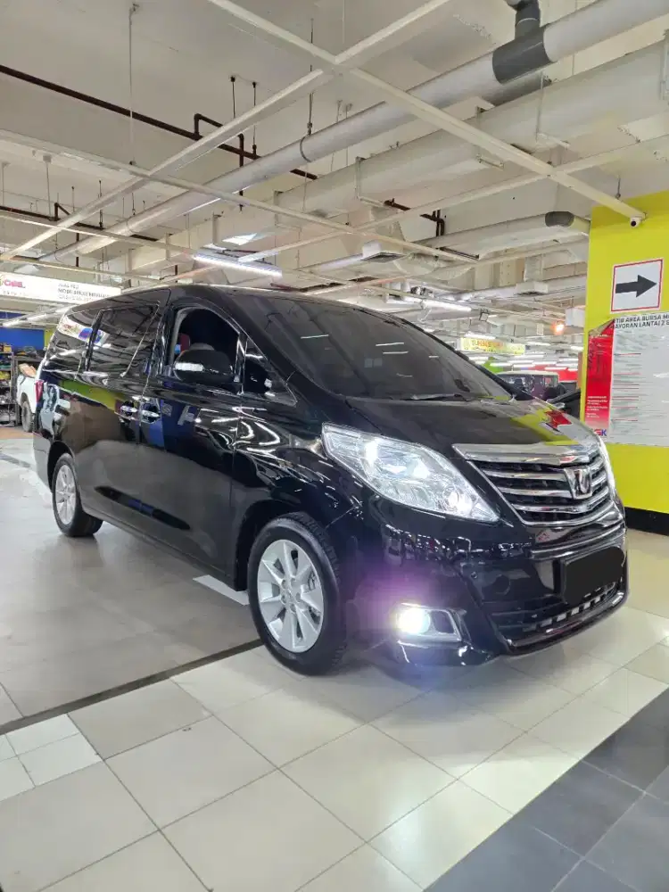 Toyota Alphard G Atpm 2012 Hitam Pilot seat istimewa