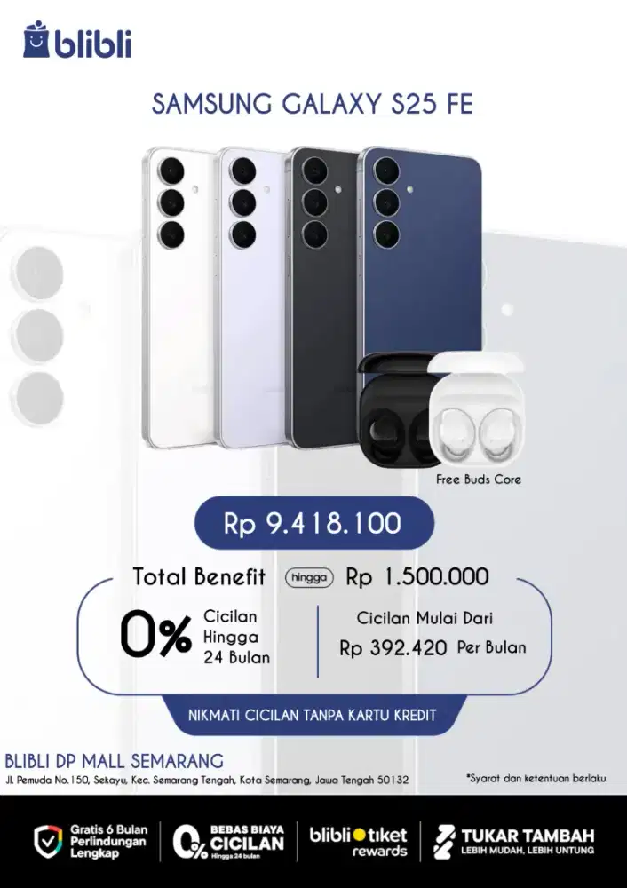 SAMSUNG S25FE 8/256GB FREE BUDS CORE 799RB