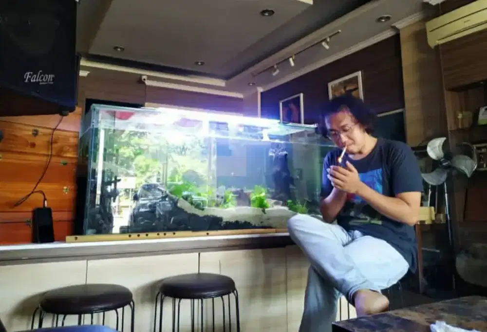 AQUARIUM 2 METER + IKAN CHANA MARULIODES 45cm 3JUTA SIAP KIRIM