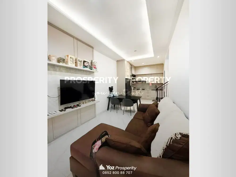 Rumah Style Modern Baru Renovasi di Regensi Melati Mas Serpong Tangerang Selatan Bangunan 2 Lantai Lebar 6 Hadap Selatan 3 Kamar Tidur