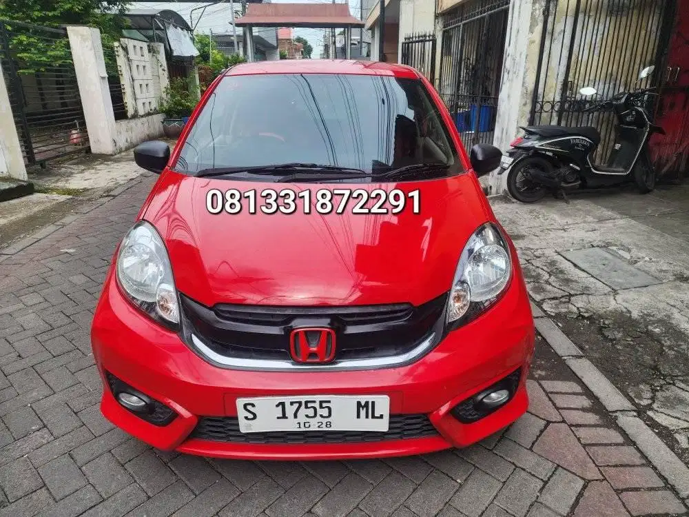 HONDA NEW BRIO 1.2 E MANUAL 2016 MERAH SURABAYA