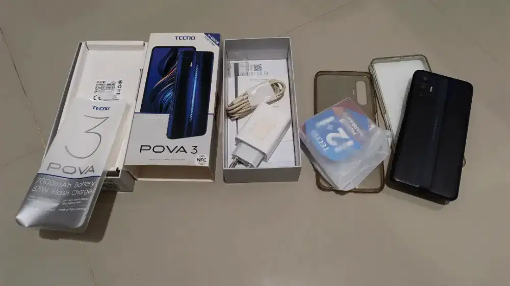 Tecno Pova 3 6 128 + dus lengkap