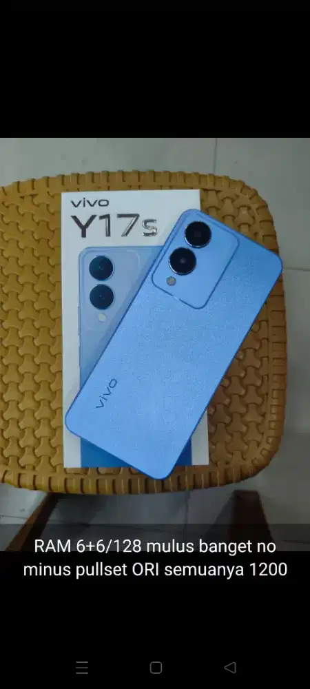 Vivo Y17s ram 6/128gb NET