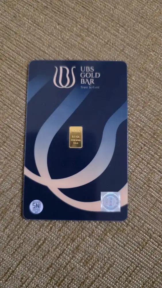 Logam mulia UBS emas murni 24 karat 0,5 gram asli antam emas UBS 24K