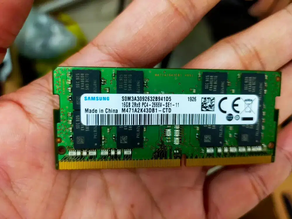 Dijual Ram Laptop/SODIM 16GB DDR4 PC2666V original cabutan dari laptop