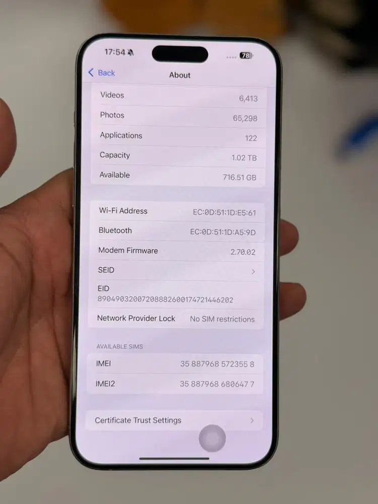 Iphone 15 promax 1 TB