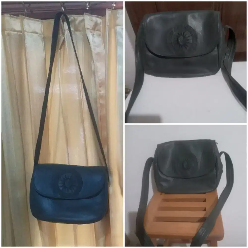Tas Kulit Sapi Preloved Simple Mewah