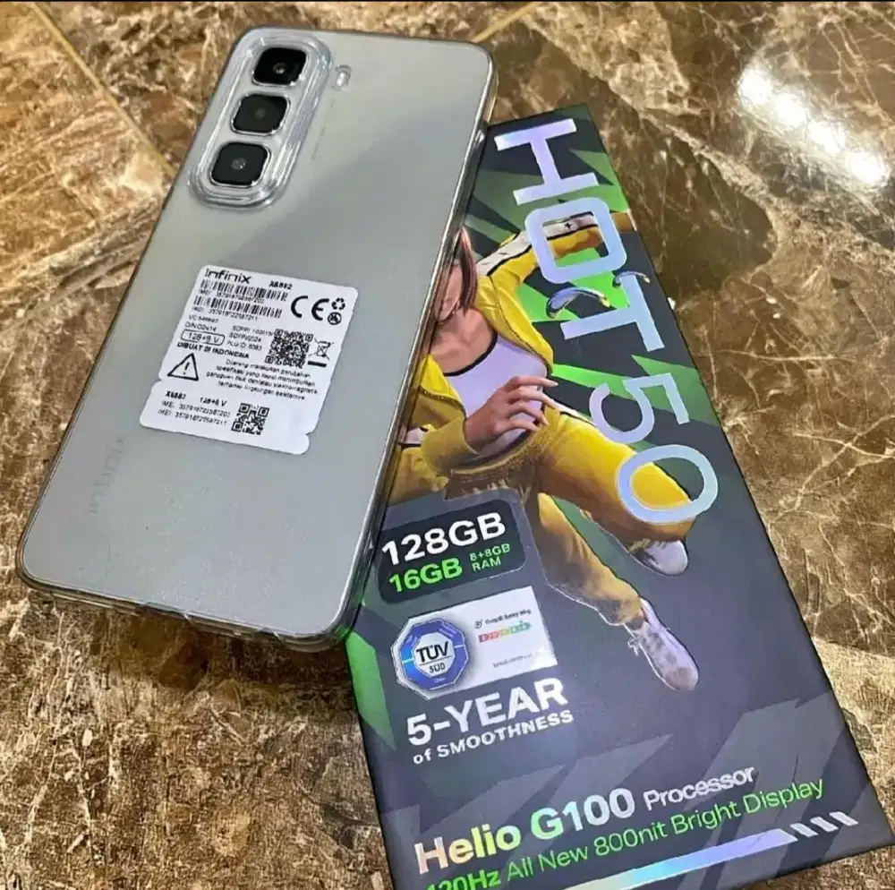Infinix hot 50 8+8/128 fulset mulus