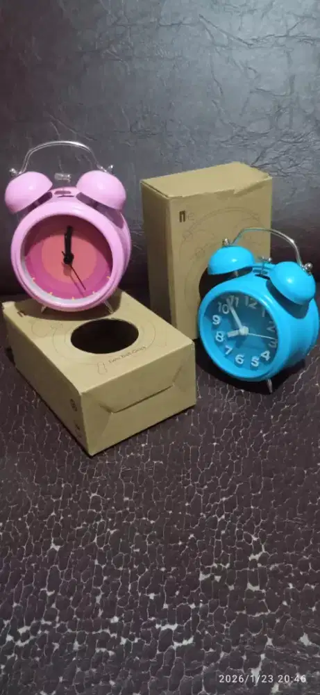 Jam weker twin bell clock