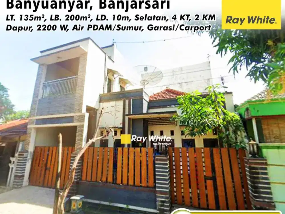 Rumah 4kamar Siap huni 2 Lantai Akses Lebar dekat Tol Banyuanyar Banjarsari Solo