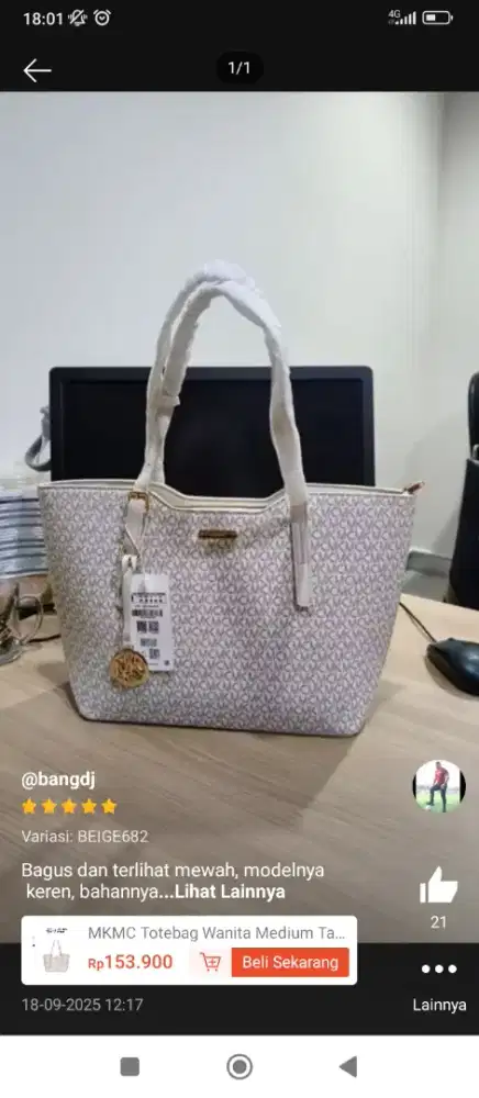 Tote bag MKCK baru beli blm pakai, bagus poll