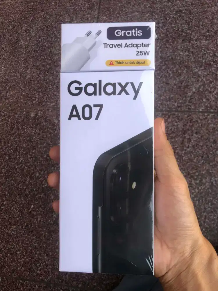 (BARU) Samsung A07 ram 4/64 Black Garansi resmi 1 tahun Segel