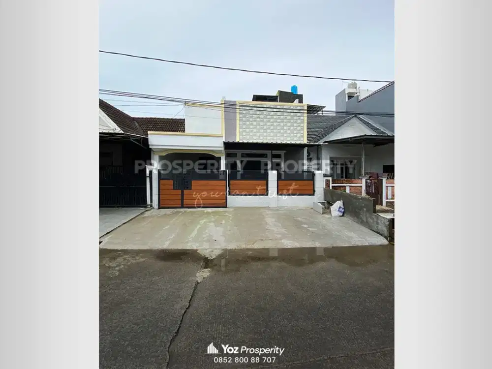 Rumah Baru Renovasi Total di Medang Lestari Row Jalan 3 Mobil Selangkah ke Gading Serpong Hadap Selatan Sudah Baja Ringan