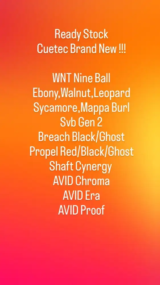 Cuetec Truewood Ebony LTW 2 brand new stik billiard