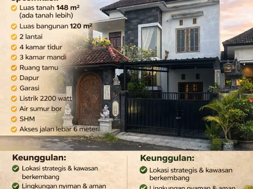 Rumah Besar di Tibungsari, Kwanji, Dalung