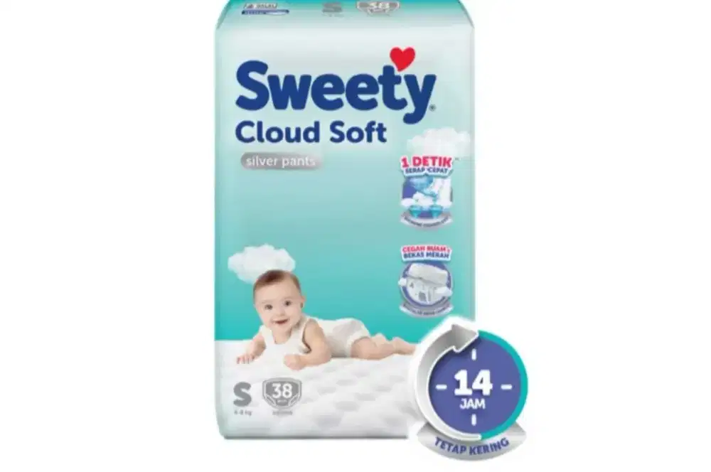 Pampers SWEETY SILVER PANTS S36