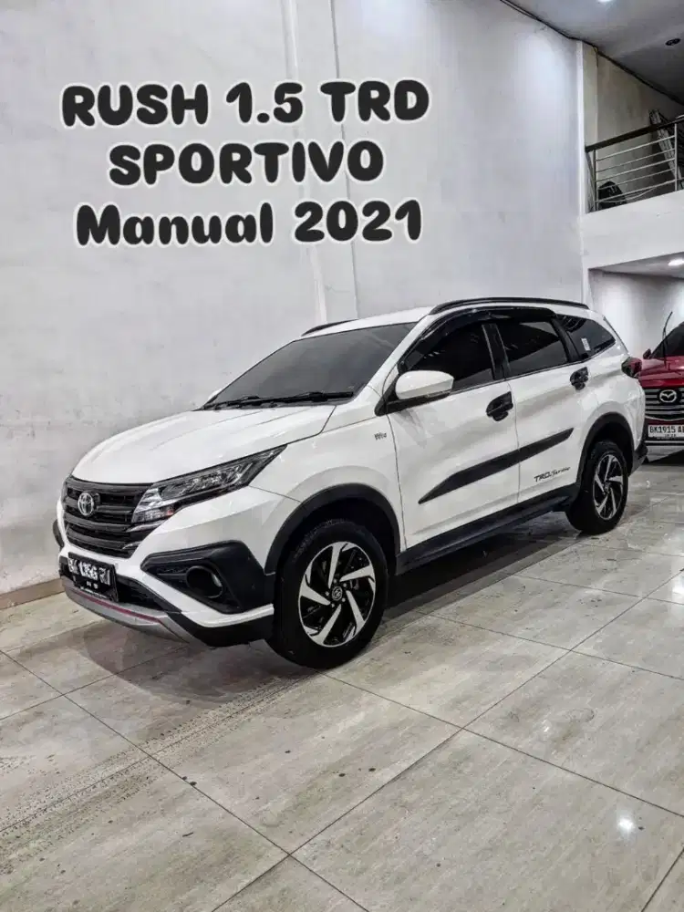 (TDP 25JT) RUSH 1.5 TRD Manual 2021 / 2022 putih toyota sportivo