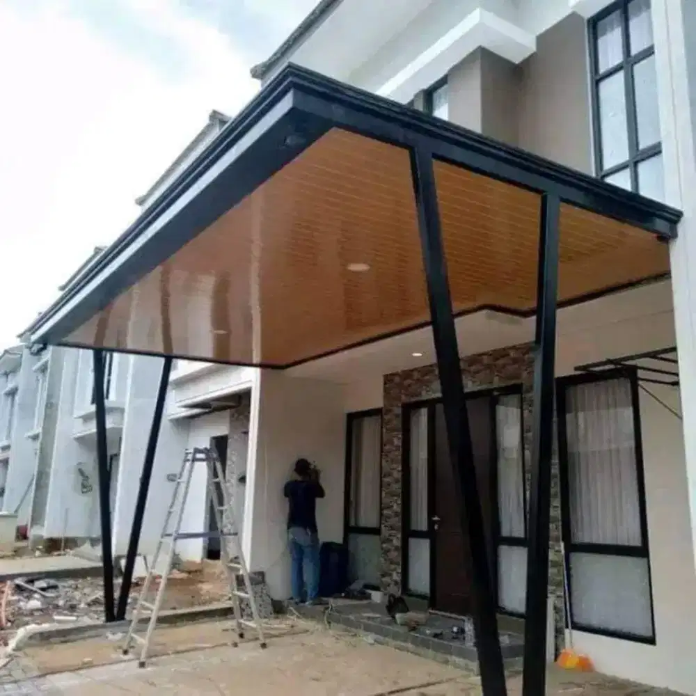 Kanopi besi minimalis